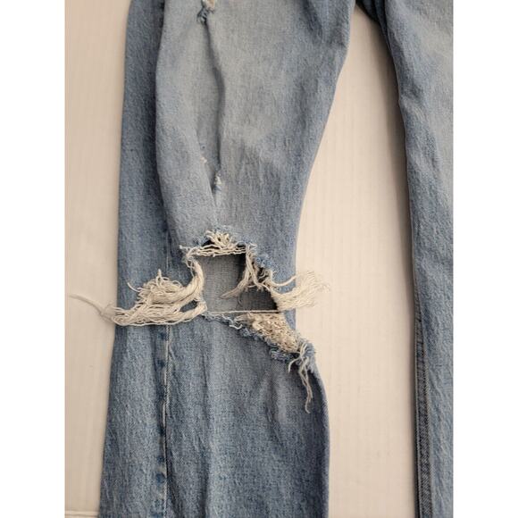 Abercrombie & Fitch Jeans Womens 27 The Dad High Rise Straight Button Fly - Picture 4 of 12